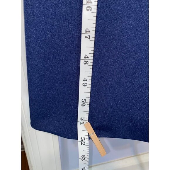 Vintage 70's Hand Made One of a Kind Womens Blue Evening Gown with Beaded Bodice - Picture 5 of 9